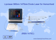 Ziekenhuis Vascular Removal Diode Laser 980 1470 Nm Aambeienmachine