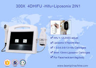 2 in 1 Gezichtslift concentreerde 3D HIFU-Machine Hoge Intensiteit Ultrasone klank 110V - 220V-Voltage