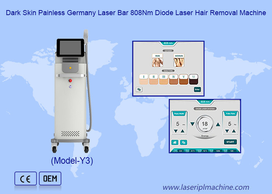 Pijnloze laserdioder voor alle huidtypen 755 808 1064NM