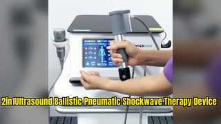 12Bar Spierontspanning Pijnbestrijding Echografie Pneumatisch Shockwave Therapie-apparaat