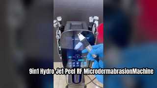 9in1 Hydro Co2 Bubble Zuurstof Jet Peel Huidverjonging RF Microdermabrasie Machine