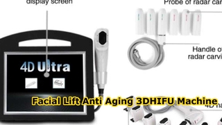 Gezichtslift Anti-veroudering 3D HIFU-machine Ultrasone lichaamsvermageringsdieetschoonheidsmachine