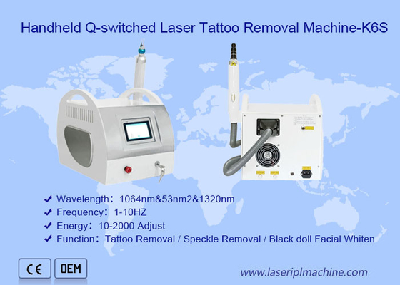 De professionele Mini1320nm-Buik van de de Verwijderingsmachine K6s van de Lasertatoegering voor Huidpigment