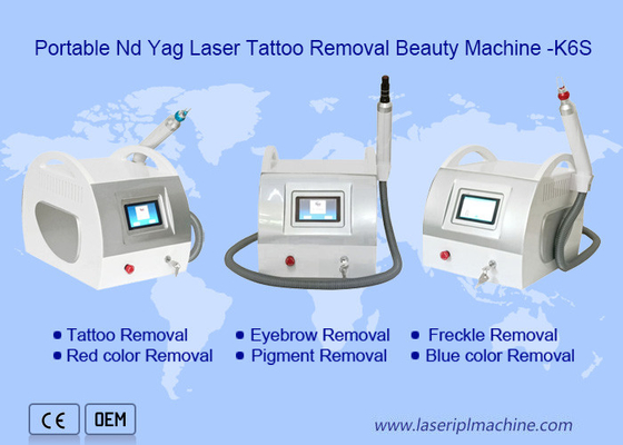 Mini draagbare tatoeage verwijdering machine Nd Yag Q Switched Laser voor schoonheidssalon
