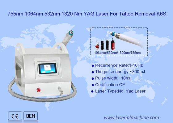 Professioneel van de de Tatoegeringsverwijdering van 1064nm Permanent van de de Machine Draagbaar Q Schakelaar Nd Yag