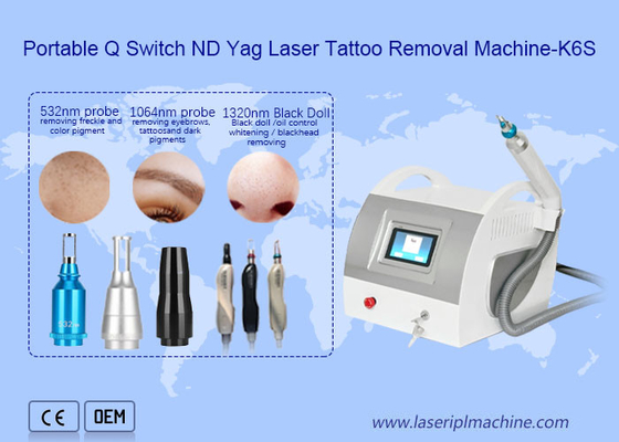 Q Switch Nd Yag Laser Tattoo Removal Equipment 1320nm Pigment Speckle Removal (Switch Nd Yag laser tatoeage verwijdering apparatuur voor het verwijderen van pigmentvlekken)
