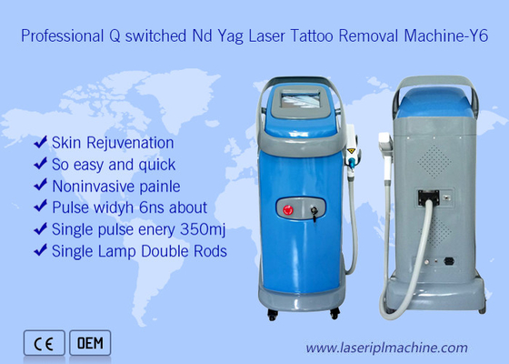 Professionele Q-geschakelde Nd Yag Medische 1064nm 532nm Laser Tattoo Removal Machine