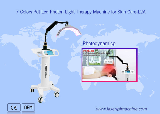 7 Colors Pdt Led Foton Therapy Facial Lifting Beauty Machine voor huidverzorging.