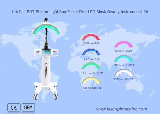 Warm verkopen huidverjonging 7 kleuren Pdt Led Light Therapy Machine voor de kliniek