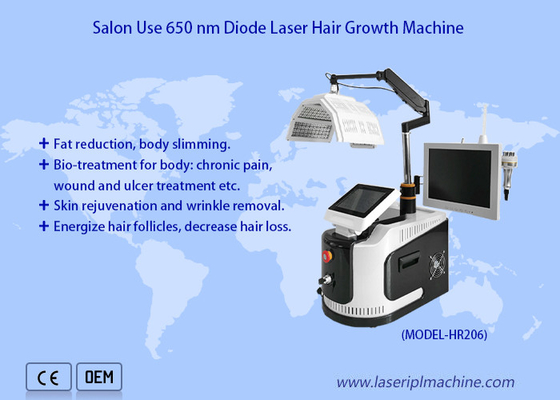 650 Nm Diode Laser Hair Growth Machine Low Level Hair Therapy Analyzer