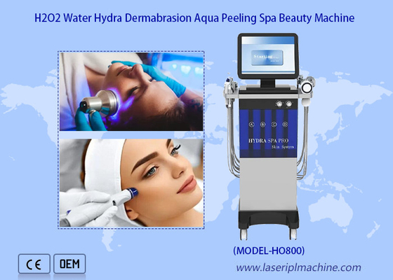 Verticale Hydro 14 in 1 Microcurrent Peeling Gezichtsverzorging Dermabrasie Apparaat