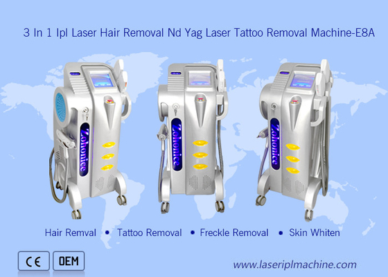 Salon Gebruik Professionele Nd Yag Tattoo Freckle Removal 3 in1 Haarverwijdering Ipl OPT Laser Device