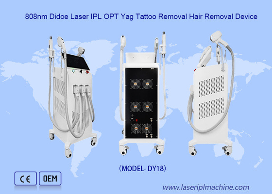 3in1 Ipl 808nm diode laser machine Nd Yag tatoeage verwijdering apparaat