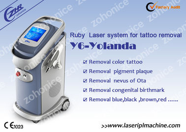 Double Rods Handpiece Q swtich Nd Yag 532nm Professionele Laser Tattoo Removal Machine