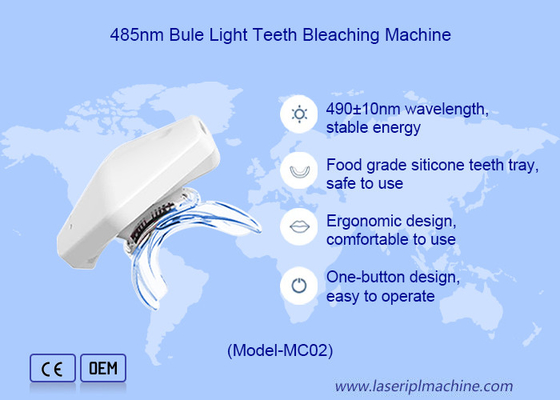 Home Beauty-apparaat met zwarte tandenverwitte functie en koud blauw licht 465nm-485nm
