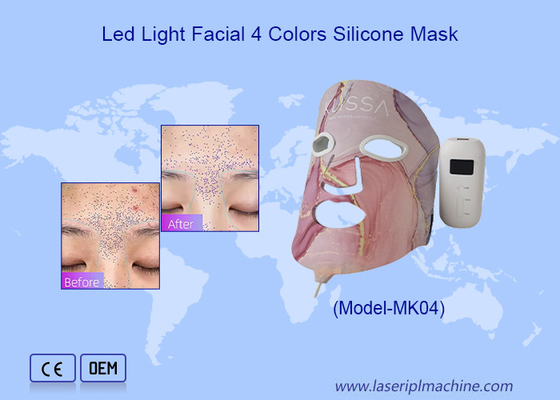 Bruto gewicht 13,1 kg Huidverjonging Infrarood licht gezichtsmasker LED met 4 kleuren