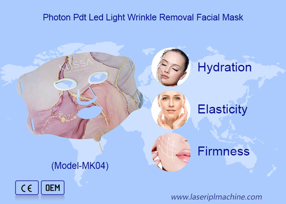 Geavanceerde rood- en blauwlichttherapie LED-gezichtsmasker Silicone voor alle huidtypes