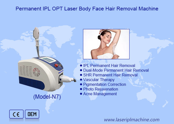 Crystal Material Sapphire IPL haarverwijderingsmachines voor poriën verwijderen en acne behandeling