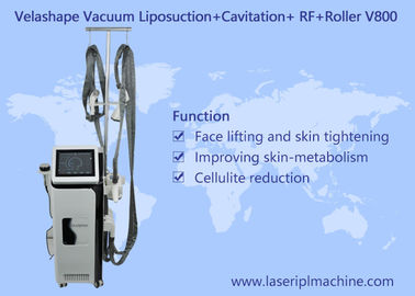 Breedte 940nm Lasergolflengte Vacuüm RF Cavitatie Lichaamsverlies Machine Vetverbranding