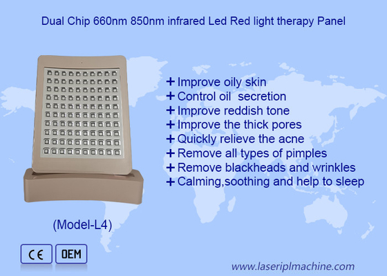 Gezicht Acne Behandeling Huidverjonging Rood LED Therapie Panel Apparaat