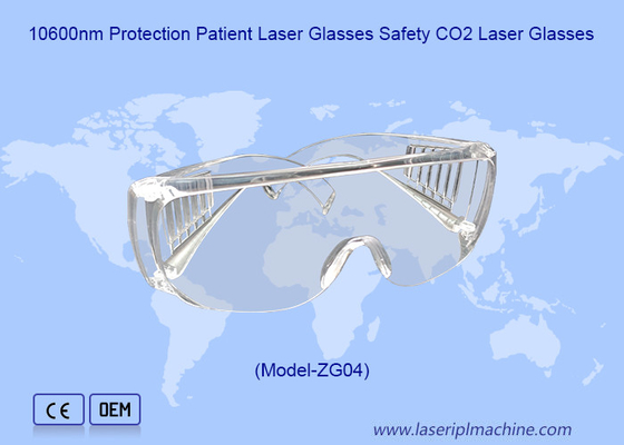 CO2-laser veiligheidsbeschermingsbrillen 10600nm met doorstraling