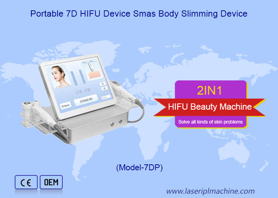 Opvouwbare rimpelverwijderende microfocused ultrasound HIFU 9D-apparaat