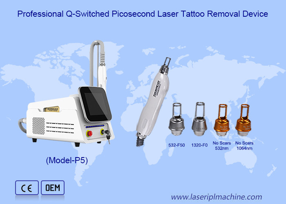 Picosecond Nd Yag Laser Machine voor het verwijderen van sproeten
