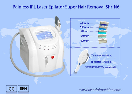 Draagbare laser IPL machine 640nm voor ontharing huidverjonging