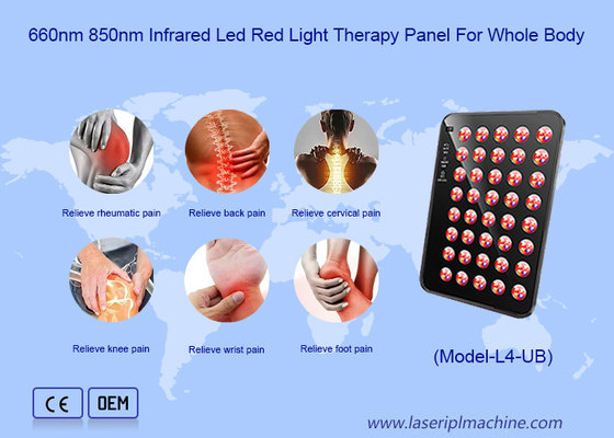 Draagbaar draadloos 620 nm Led Light Therapy Slaapverbetering Led Light Panel