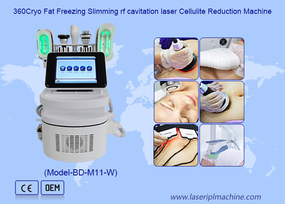 360 Cryo 40K Cavitatie Lichaamsculptuur Met Dubbele Kin Handle Voor Cellulitis Verwijdering