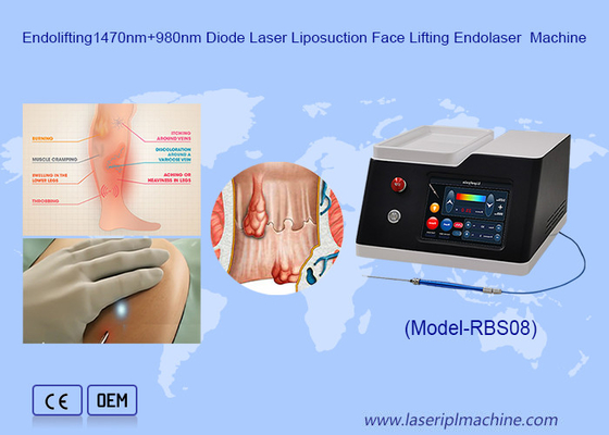 1470nm 980nm Diode Laser Hemorroïden Behandeling Liposuctie Lichaamsslankmachine
