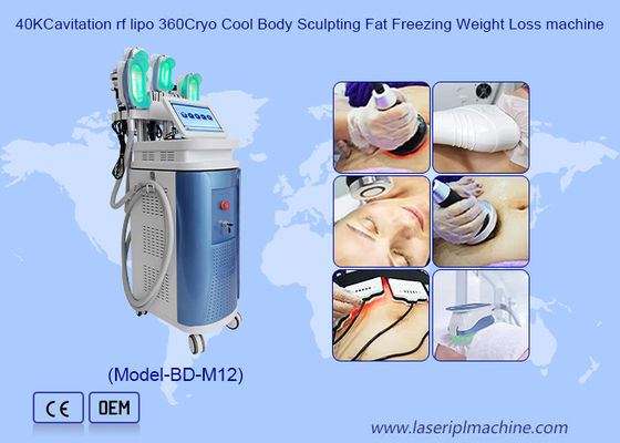 40K Cavitatie RF Lipo 360 Cryo Cool Body Sculpting Fat Freezing Weight Loss Machine