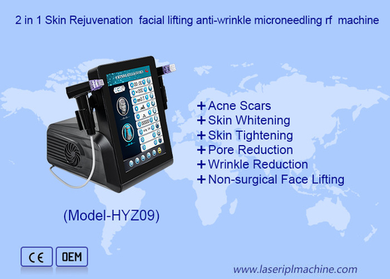 2 in 1 Huidverjonging Gezichtslifting Anti-rimpel Microneedling RF Machine