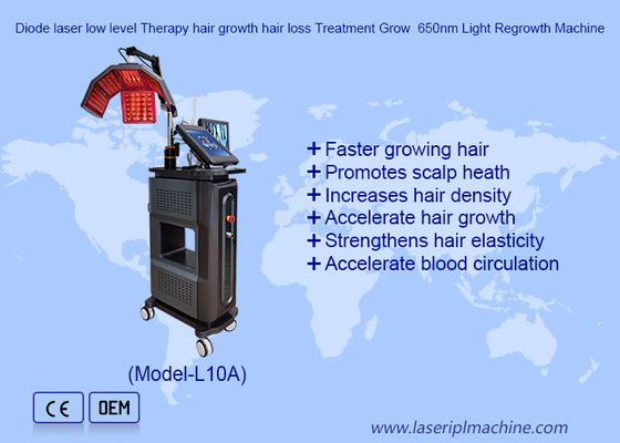 Diode laser laag niveau therapie haargroei haarverlies behandeling groei 650nm licht hergroei machine