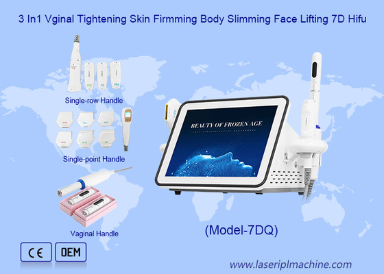 3 In1 Vinaal Strenger Huid Versterkt Lichaam Verslanking Gezicht Lifting 7D Hifu