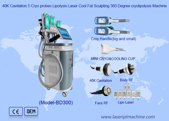 40k Cavitatie RF Gewichtsverlies Sculpting 360 Cryolipolysis Machine