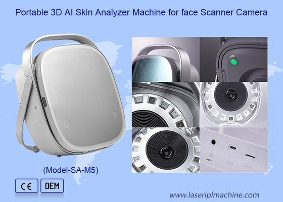 Draagbare 3D AI-huidanalyseermachine voor gezichtsscannercamera
