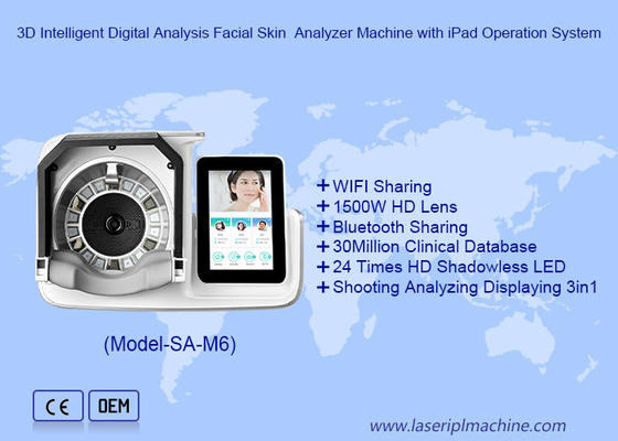 3D Intelligente Digitale Analyse Gezichtshuid Analyseermachine met iPad Operatiesysteem