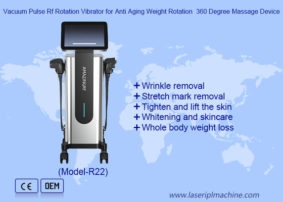 Vacuumpuls RF-rotatie vibrator voor anti-aging gewicht rotatie 360 graden massageapparaat