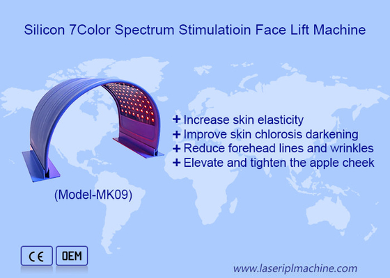 7 Kleurspectrum Huidverwittering Flexible Silicon LED Light Machine