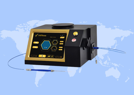 Verwijdering van spataderen Behandeling van aambeien 980 1470nm Chirurgische diode laser liposuctie machine