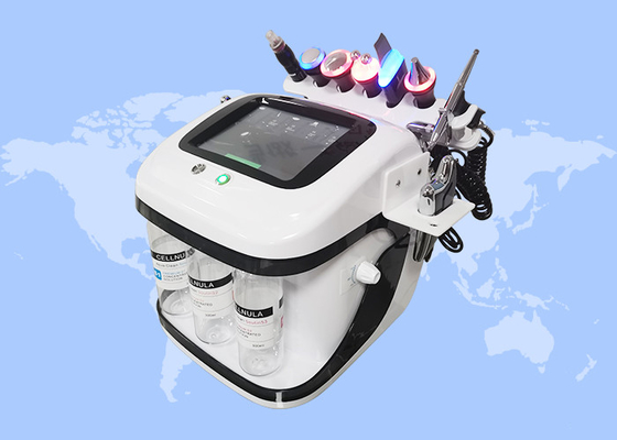 8 in 1 diep reinigend gezicht Lifting Multifunctionele RF Microdermabrasie Hydro Gezichtsmachine