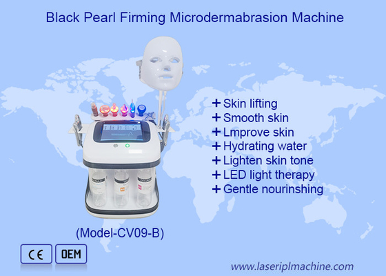 Black Pearl Aqua Peel RF Ultrasone Zuurstof Bubble Hydro Microdermabrasion Machine voor diep reiniging