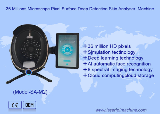 36 Miljoenen Microscoop Pixel Oppervlakte Diepte Detectie Huid Analyzer Machine