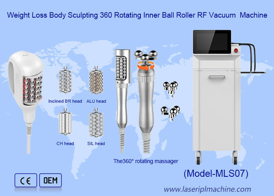 360 graden draaiende 7 hoofden 2 in 1 massagebodysconstructie Inner Ball Roller Rf Therapy Machine