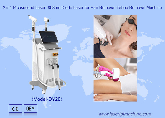 Laserhaarverwijdering en tatoeageverwijdering 2 in 1 Multifunctionele Pico Second Nd Yag Laser