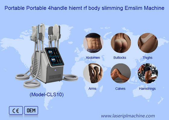 Draagbare 4 Handle Ems Slim Circslim Contouring Neo RF Hi Emt Sculpting Machine