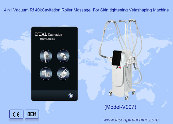 4in1 Vacuüm Rf 40kCavitatie Roller Massage Voor Huid Stretching Velashaping Machine