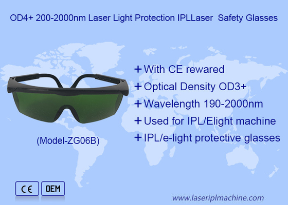 OD3+200-2000nm IPL-laserschermbrillen met CE-rewaring voor oogbescherming van IPL-laseroperateurs