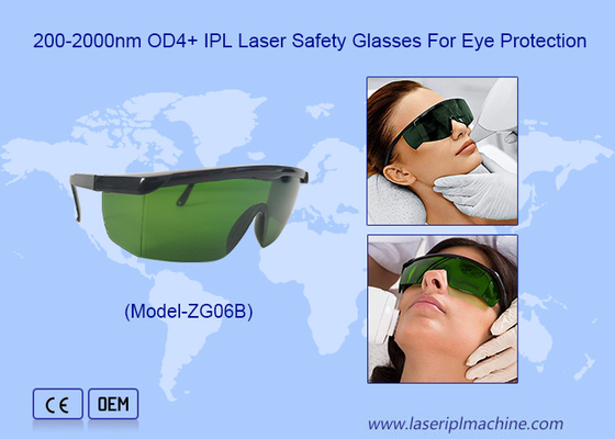 200-2000nm OD3+ IPL-laserveiligheid Oogbeschermingsbrillen voor laserhaarverwijdering